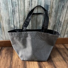 Reisenthel Shopper Tote Borsa Shopping Quadrata Grigio Tessuto Zip Top 10" x 10"