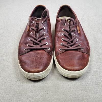 Ecco Shoes Mens 43 US 9-9.5 Brown Leather Oxfords Lace Up  display picture 3