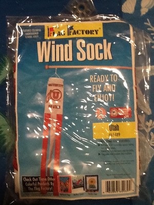 Utah Utes Flag Factory Windsock; NCAA Licensed 