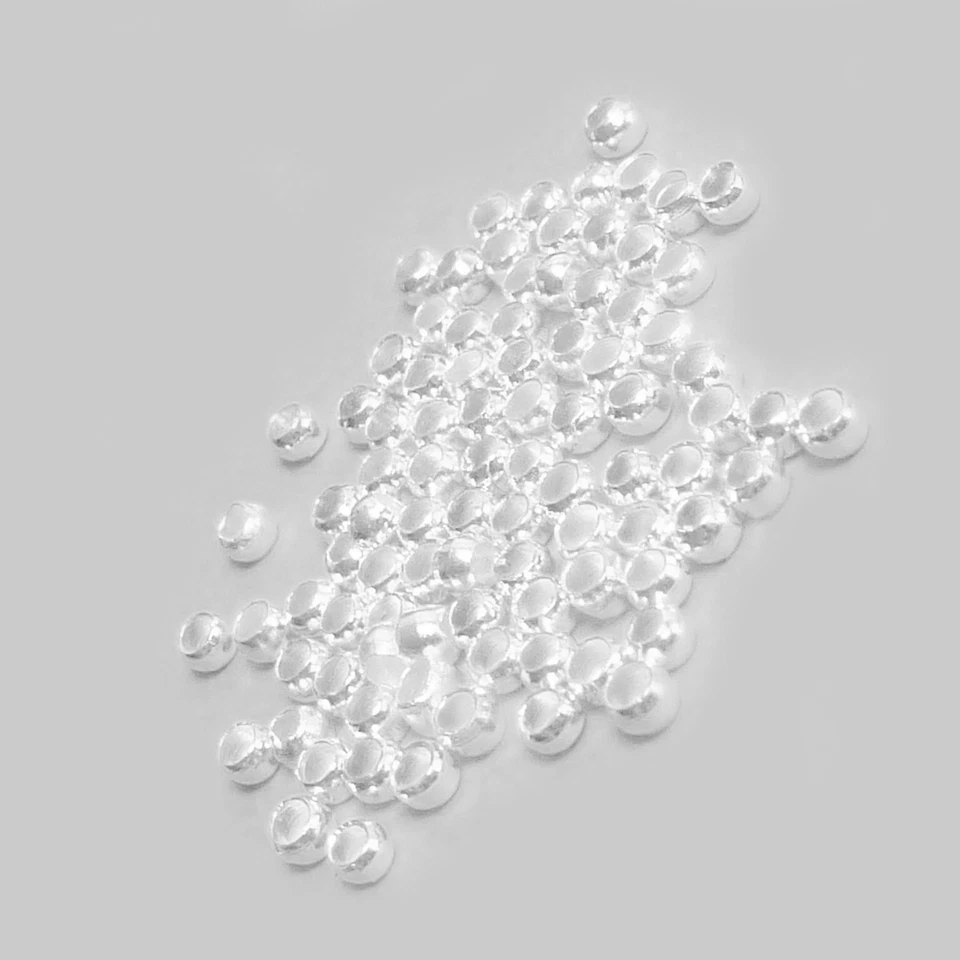 Quetschperlen 1,2 mm Farbe Silber 500 Perlen Spacer Zubehör nenad-design AN058 - Bild 4 von 4