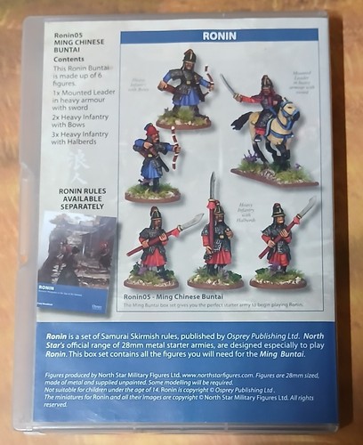 North Star Military Figures Metal Ming Chinese Buntai 28mm Figures BoxSet Unused - Picture 3 of 3