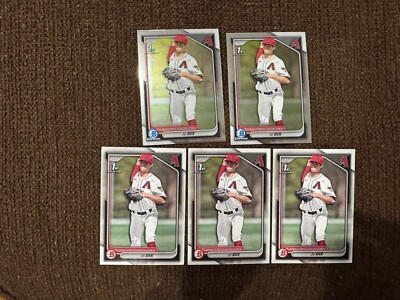 2024 1st Bowman Draft Chrome Paper Lot Of 5  Diamondbacks Jd Dix T3