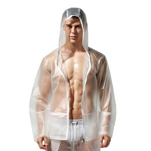 mens clear jacket