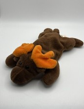 Vintage 1993 TY Beanie Baby Chocolate The Moose Brown 8  No Heart Swing Tag