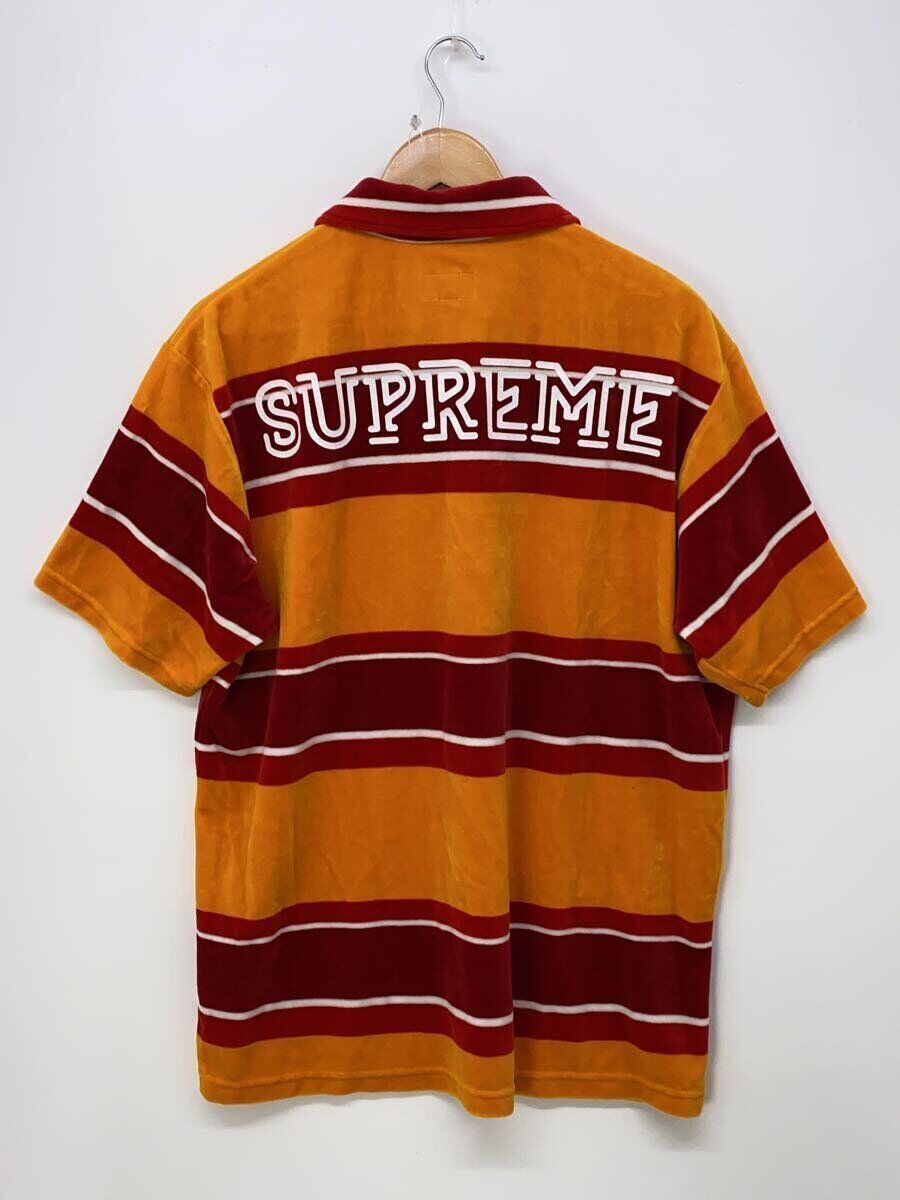 Supreme 21SS Stripe Velour Polo Shirt/L/Velvet/Multicolor Supreme 21SS Stripe Velour Polo Shirt/L/Velvet/Multicolor
