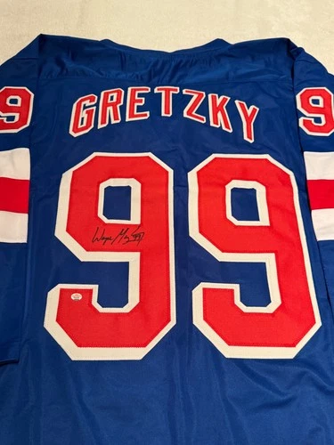 Wayne Gretzky New York Rangers Signed Hockey Jersey COA