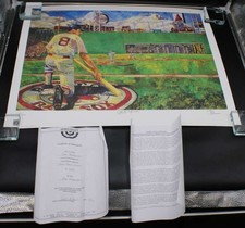 Carl Yastrzemski Signed Lithograph Artist Signed Autograph /800 D14522