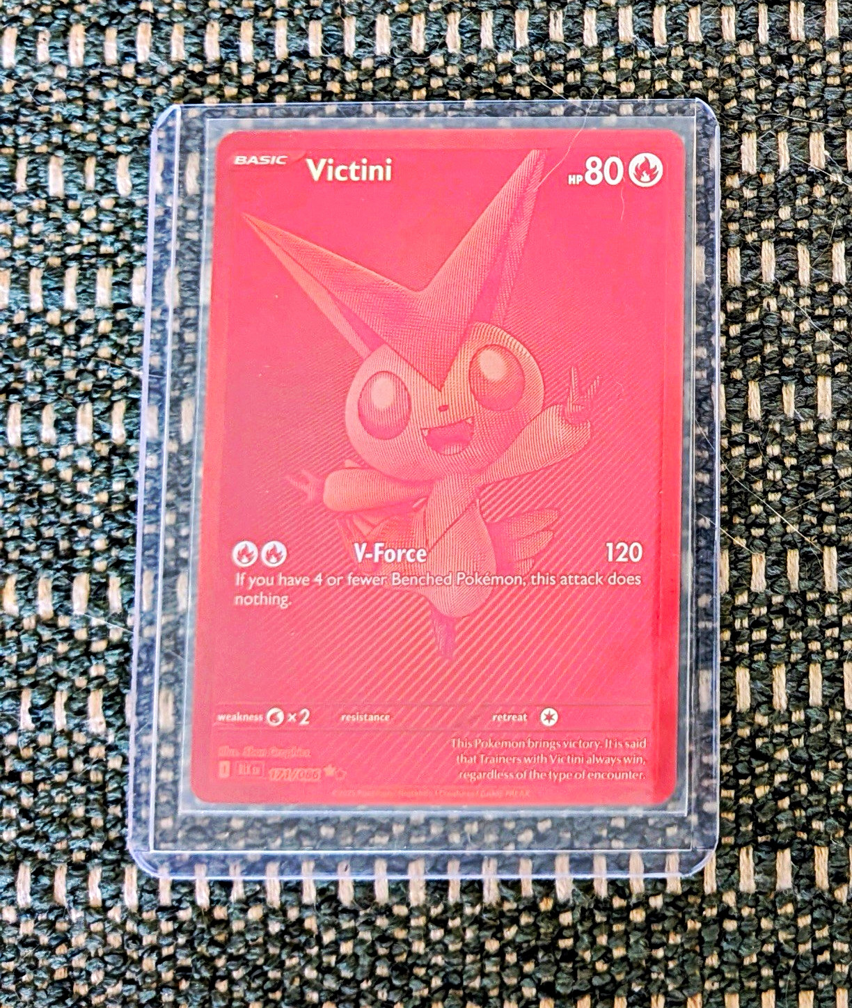 Pokémon TCG Victini 171/086 Black Bolt Holo Rare 2025 English