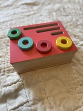 Lovevery Toy - Count And Slide Ring Chute From The Realist 2 Kit w/ Rings