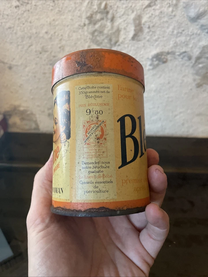 Boite ancienne lithographiée  BLEDINE Jacquemaire  Illus Germaine BOURET - 350g - Photo 3/4