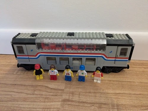 1993 LEGO 9V Train: 4547 Railroad Club Car - 100% Complete (NO BOX/MANUAL)