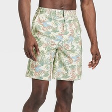 Men's 9" Floral Print Hybrid Swim Shorts - Goodfellow  Co