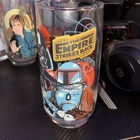 Vintage Star Wars ESB Burger King Darth Vader Boba Fett Coca Cola Glass Cup 1980