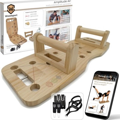 Liegestützbrett / Liegestützbrett - Faltbares Liegestützbrett - Home Gym Geräte - Holz