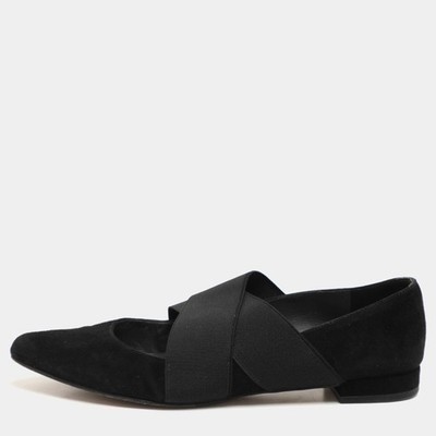 Stuart Weitzman Pumps Größe 37 schwarz Elasthan und Wildleder