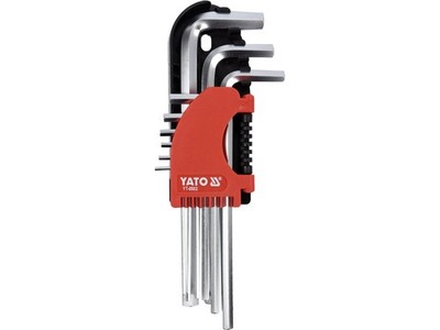 Yato Sechskant-Stiftschlüsselsatz 9tlg. 2-10mm Cr-V YT-0502