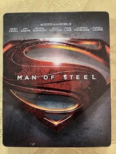 Man of Steel Blu-ray Steelbook DVD 2013 3-Disc Collector's Case