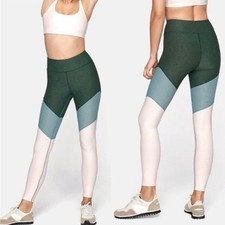 Outdoor Voices Colorblock Green  Pink 7/8 Leggings