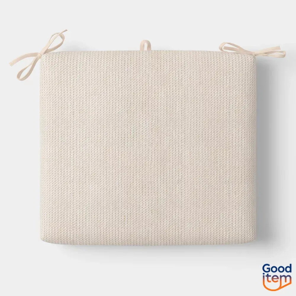 18"x20" Faux Natural Knit Seat Cushion Ivory - Threshold&trade;