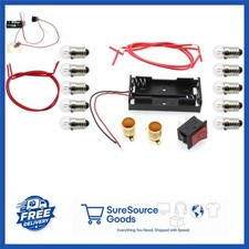 DIY Circuit Experiment Kit with 10 Bulbs Battery Case and Switch for Education