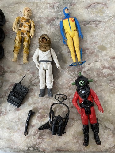 Acción Fuerza Lote 4 Figuras Y Accesorios + Vehículo Buen Estado Palitoy 1982 ! - Imagen 2 de 11