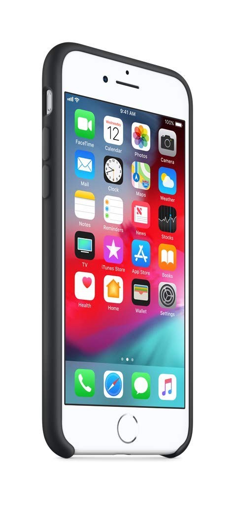 Black 100 Genuine Original Apple Silicone Case for iPhone 7 4.7