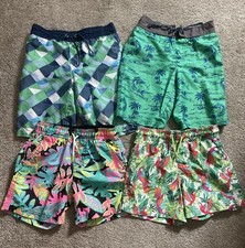 Boys  4 Pair Swim Trunks Size 6