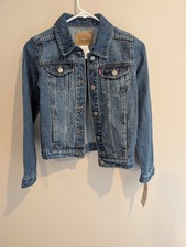 Levi s Classic Denim Trucker Jacket Kids Size L Jean 2015 Biker Punk Rocker