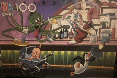 NOS 1987 Who framed Roger Rabbit & Baby Herman 100 Milton Bradley ...