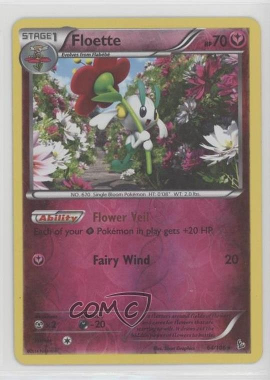 Floette Reverse Foil Pokemon XY Flashfire #64