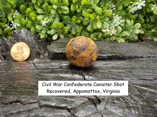 La Guerra Civile Americana Reliquia Barattolo Di Artiglieria/uva - Foto 5