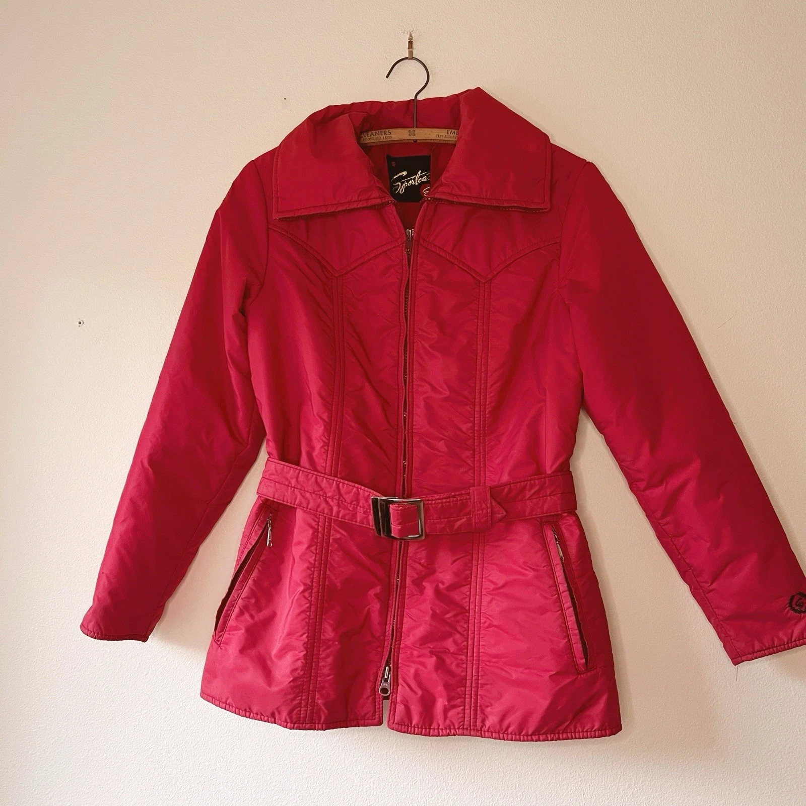 Vintage Sportscaster Jacket Coat Size S Unisex Winter Hiking Retro 70s 80s Ski