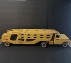 Vintage 1960's Tonka Motor Transport Vintage Toy Car Auto Carrier Truck Yellow