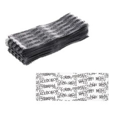 86x33mm PVC Perforated Shrink Bands, 500Pcs 0.05mm Thick Word Style Band, Clear