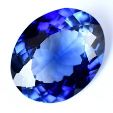 Natural Blue Ceylon Sapphire 17.65 Ct Oval Certified Flawless Loose Gemstone