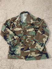 Vintage U.S. Army Jacket Mens Medium Regular Woodland Camo Ripstop Military 90s