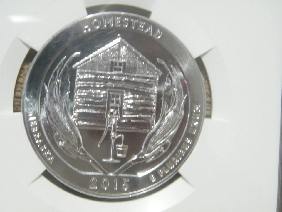 2015 ATB NGC MS69PL 5 oz. Silver Homestead Early Releases auccoa46 - Image 2 of 4