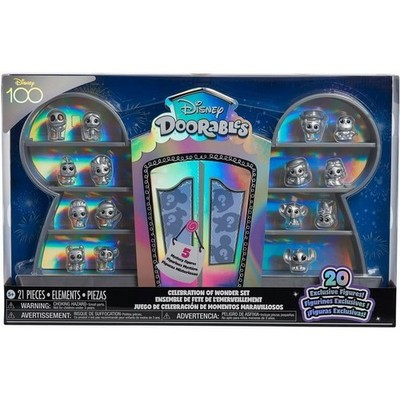 Exclusive DISNEY DOORABLES 100 Year CELEBRATION OF WONDER Silver Figure 20pc Set