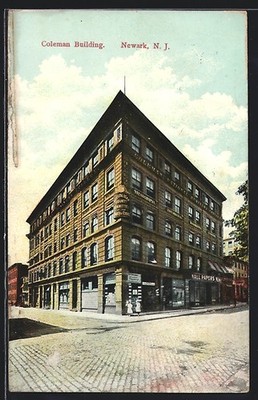 Ansichtskarte Newark, NJ, Coleman Building 1911 