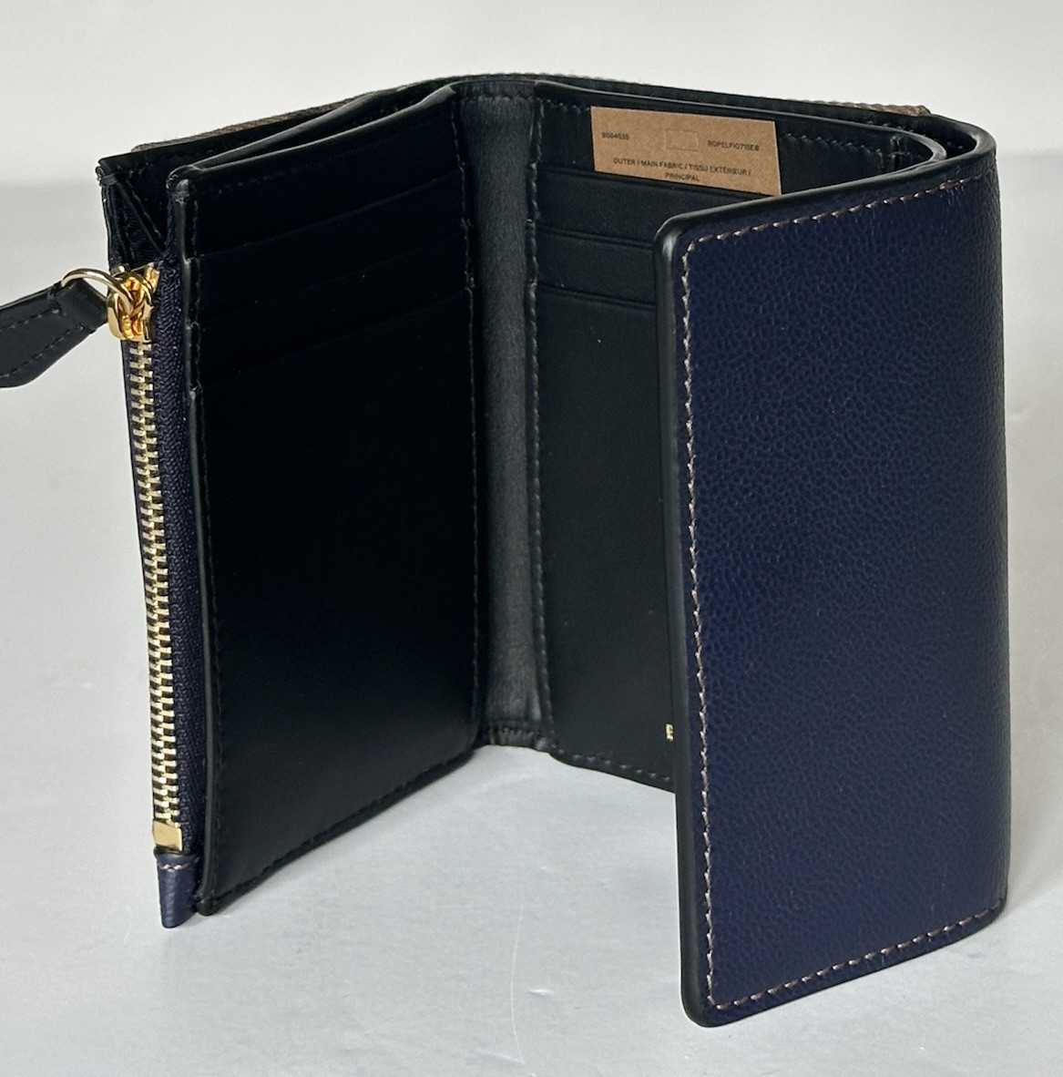 Burberry Lancaster Check Dark Canvas Blue Small Envelop
