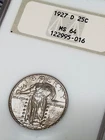 1927 D STANDING LIBERTY QUARTER  NGC MS64 VERY NICE