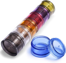Cylindrical Pocket Pharmacy Moisture-Proof Travel Pill Organizer Free Combinatio