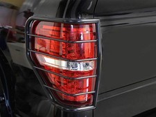 Black Horse Tail Light Guards Black Fit 1999-2016 Ford F-350 Super Duty