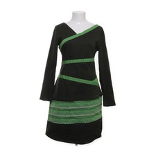 Skunkfunk, Kleid, Größe: M, Grün/Weiß, Baumwolle/Elasthan, Damen #kNj