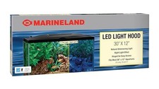 30 x 12 Inch LED Aquarium Hood Black