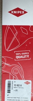 KNIPEX Tools 13 82 8, 6 in 1 Electrical Installation Pliers with Comfort Grip