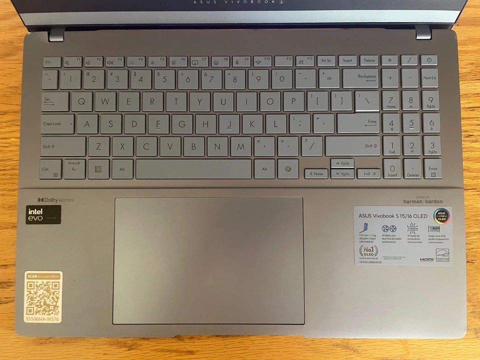 ASUS VivoBook S15 S5506MA 16GB RAM, 1TB SSD, 3K OLED, Intel Core Ultra 7 - Imagen 4 de 4