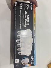 Feit 60w LED Light Bulbs - 6 Pack - Adjustable White - Dimmable