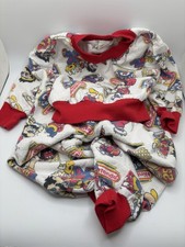 VERY RARE Nintendo Mario Sports Toddler 2-Piece Pajamas Size 2 Pre-Owned 1990