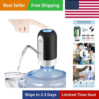5 Gallon Water Bottle Dispenser, USB Charging Water Bottle Pump, Portable Wat...